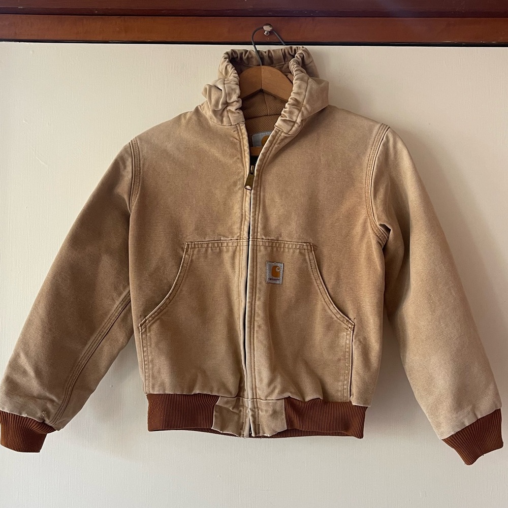Kids Carhartt Canvas Duck Coat size Medium